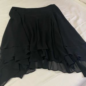 Dressy black multilayer skirt, never worn